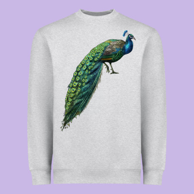 Peacock Heavyweight Sweatshirt Designed By Lillyallendesigns