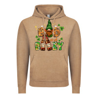 Vintage Coffee St. Patrick's Bad and boozy with gnome Vintage Hoodie - HowdyJamesFarm