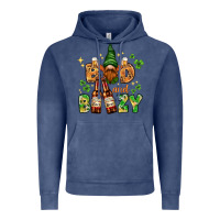 Vintage Denim St. Patrick's Bad and boozy with gnome Vintage Hoodie - HowdyJamesFarm