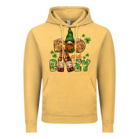 Vintage Mustard St. Patrick's Bad and boozy with gnome Vintage Hoodie - HowdyJamesFarm