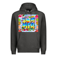 Charcoal Heather Sweet Summer Time Premium Hoodie - CowhideDigitalArt