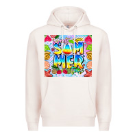 Pale Pink Sweet Summer Time Premium Hoodie - CowhideDigitalArt