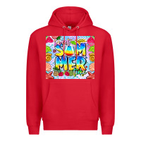 Red Sweet Summer Time Premium Hoodie - CowhideDigitalArt