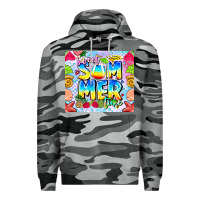 Slate Camo Sweet Summer Time Premium Hoodie - CowhideDigitalArt