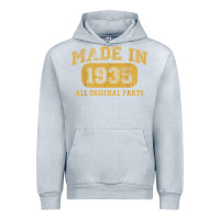 Heather Grey Made in 1935 87th Birthday Gifts 87 Year old Birthday T-Shirt Urban Hoodie - longCreatives