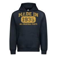 Navy Made in 1935 87th Birthday Gifts 87 Year old Birthday T-Shirt Urban Hoodie - longCreatives