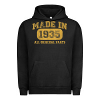 Pigment Black Made in 1935 87th Birthday Gifts 87 Year old Birthday T-Shirt Urban Hoodie - longCreatives