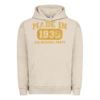 Pigment French Oak Made in 1935 87th Birthday Gifts 87 Year old Birthday T-Shirt Urban Hoodie - longCreatives