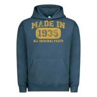 Pigment Midnight Navy Made in 1935 87th Birthday Gifts 87 Year old Birthday T-Shirt Urban Hoodie - longCreatives
