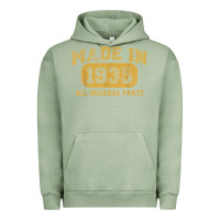 Pigment Oil Green Made in 1935 87th Birthday Gifts 87 Year old Birthday T-Shirt Urban Hoodie - longCreatives