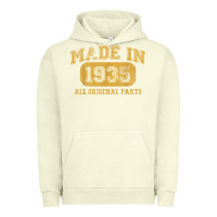 Pigment Pistachio Made in 1935 87th Birthday Gifts 87 Year old Birthday T-Shirt Urban Hoodie - longCreatives