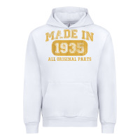 White Made in 1935 87th Birthday Gifts 87 Year old Birthday T-Shirt Urban Hoodie - longCreatives