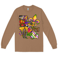 Toasted Coconut louisiana map love Long Sleeve Tee - OliviaCreatesArt