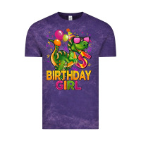 Cloud Purple 5 rd birthday girl t rex pink Vintage Tee - CowGirlArtShop
