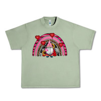 Oil Green valentines day gnomes rainbow Urban Heavy Tee - RanaPortraitStore