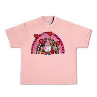Valentines Day Gnomes Rainbow Urban Heavy Tee | Teevron