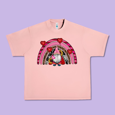 Valentines Day Gnomes Rainbow Urban Heavy Tee Designed By Ranaportraitstore