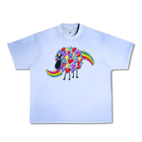 Grape Ice Rainbow sheep Urban Heavy Tee - CowGirlArtShop