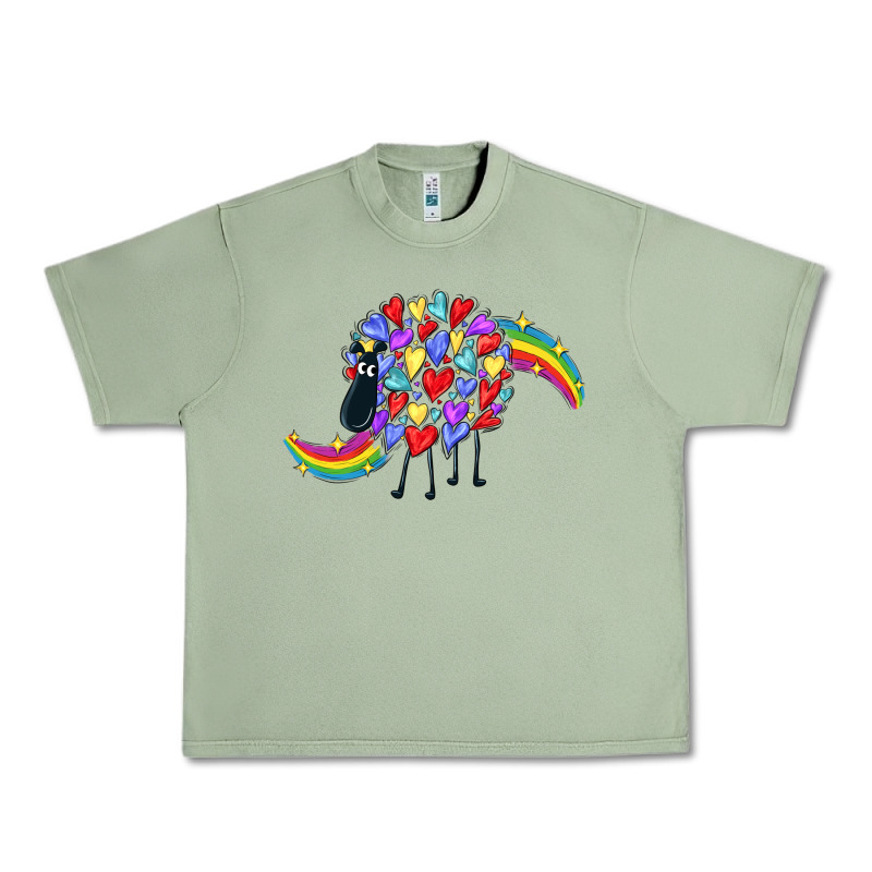Rainbow Sheep Urban Heavy Tee by CowGirlArtShop | Teevron