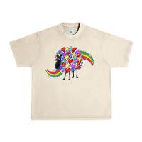Sandshell Rainbow sheep Urban Heavy Tee - CowGirlArtShop