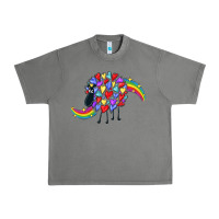 Tornado Rainbow sheep Urban Heavy Tee - CowGirlArtShop