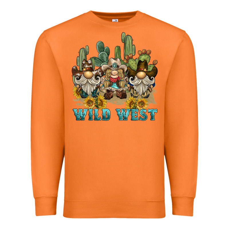 Wild West Western Gnome Premium Sweatshirt by BarkalooDesign | Teevron
