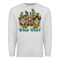 Dove Grey wild west western gnome Premium Sweatshirt - BarkalooDesign