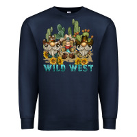 Navy wild west western gnome Premium Sweatshirt - BarkalooDesign