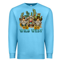 Ocean Blue wild west western gnome Premium Sweatshirt - BarkalooDesign