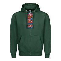 Sports Green usa flag and cross penwraps Zipper Hoodie - Artiststas