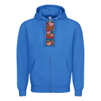 True Royal usa flag and cross penwraps Zipper Hoodie - Artiststas