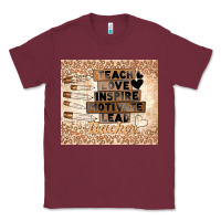 Burgundy black teacher Classic Tee - TumblerDesignByShophia
