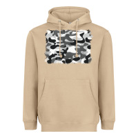 Mushroom black and white camouflage Heavyweight Hoodie - BarkalooDesign