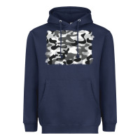 Navy black and white camouflage Heavyweight Hoodie - BarkalooDesign