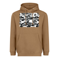 Toasted Coconut black and white camouflage Heavyweight Hoodie - BarkalooDesign