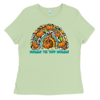 Matcha Gobble Til You Wobble with Rainbow Ladies Tee - texasbilliewilder