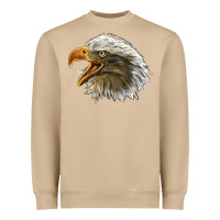 Mushroom Bald Head Eagle Heavyweight Sweatshirt - LillyAllenDesigns