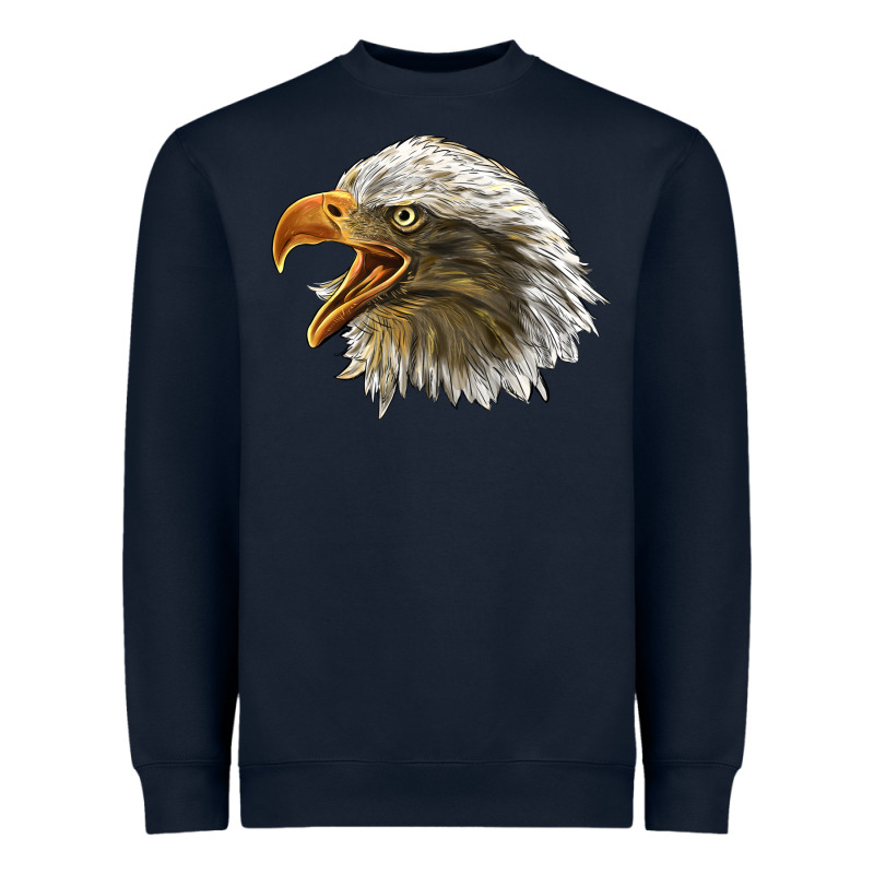 Bald Head Eagle Heavyweight Sweatshirt by LillyAllenDesigns | Teevron