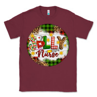 Burgundy Christmas Jolly Nurse Classic Tee - Artiststas