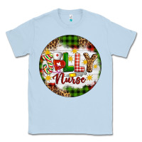 Dusty Blue Christmas Jolly Nurse Classic Tee - Artiststas