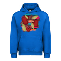 Cobalt heart and serape patches Urban Hoodie - AdoDesignShop