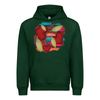 Forest Green heart and serape patches Urban Hoodie - AdoDesignShop