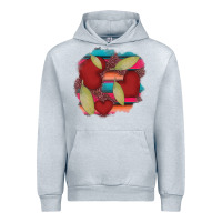 Heather Grey heart and serape patches Urban Hoodie - AdoDesignShop