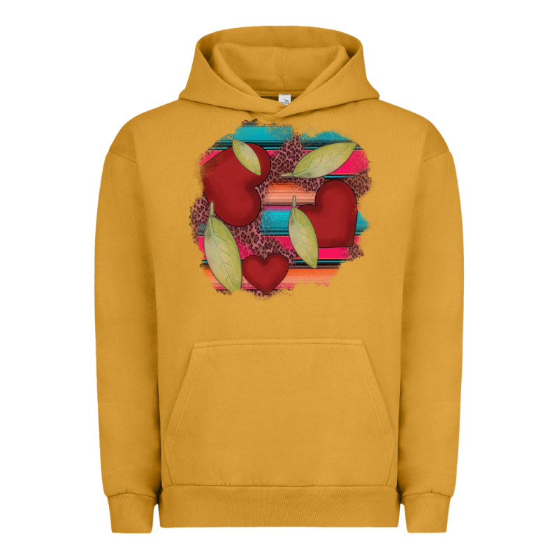 Heart And Serape Patches Urban Hoodie by AdoDesignShop | Teevron