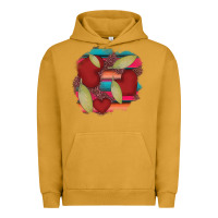 Pigment Peanut Butter heart and serape patches Urban Hoodie - AdoDesignShop