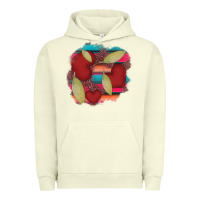 Pigment Pistachio heart and serape patches Urban Hoodie - AdoDesignShop