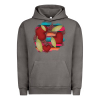 Pigment Tornado heart and serape patches Urban Hoodie - AdoDesignShop