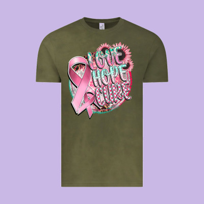 Love Hope Cure Vintage Tee Designed By Cowgirlartshop