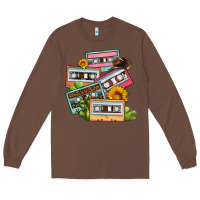 Chestnut 90s country caassette tapes Long Sleeve Tee - OliviaCreatesArt