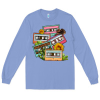Colony Blue 90s country caassette tapes Long Sleeve Tee - OliviaCreatesArt